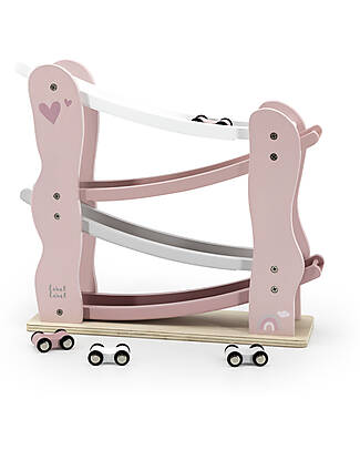 Label Label Pista Giocattolo in Legno FSC - Rosa - 18+ m Macchine e Trenini  in Legno