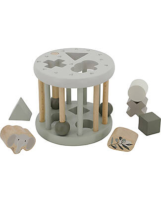 Label Label Ruota Forme Geometriche a Incastro in Legno FSC - Oliva - 12+ m Incastri in Legno