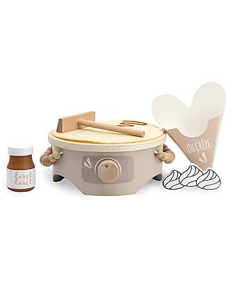 Label Label Set per Crepes in Legno FSC - Beige - 18+ m Cucine Giocattolo