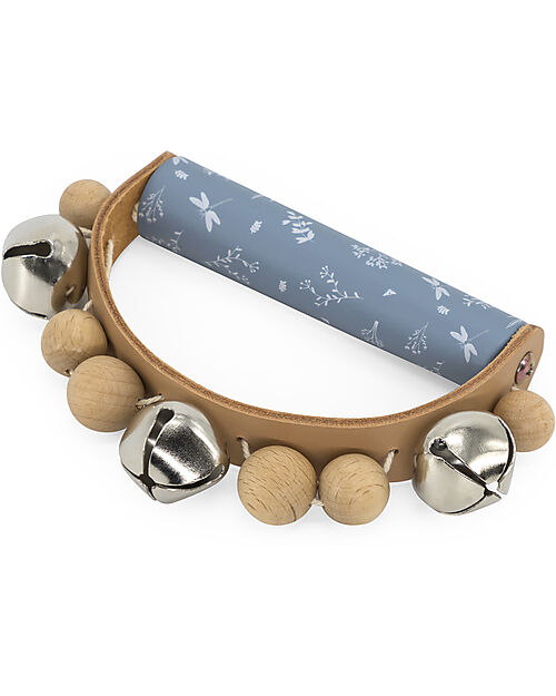 Label Label Strumento Anello a Sonagli in Legno FSC - Blu - 12+ m Strumenti Musicali