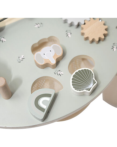 Label Label Tavolo Multiattività in Legno FSC - Oliva - 2+ anni Incastri in Legno