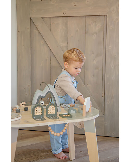 Label Label Tavolo Multiattività in Legno FSC - Oliva - 2+ anni Incastri in Legno