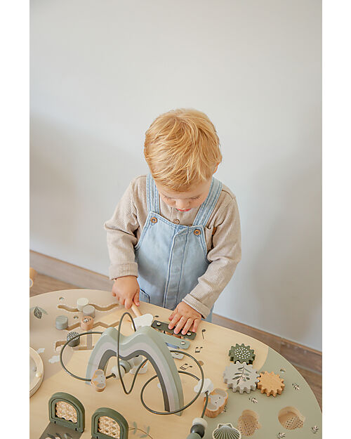 Label Label Tavolo Multiattività in Legno FSC - Oliva - 2+ anni Incastri in Legno