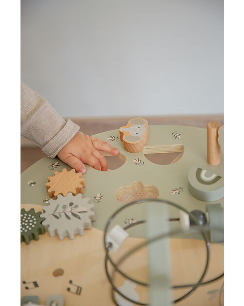 Label Label Tavolo Multiattività in Legno FSC - Oliva - 2+ anni Incastri in Legno