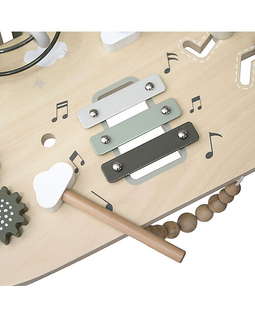 Label Label Tavolo Multiattività in Legno FSC - Oliva - 2+ anni Incastri in Legno