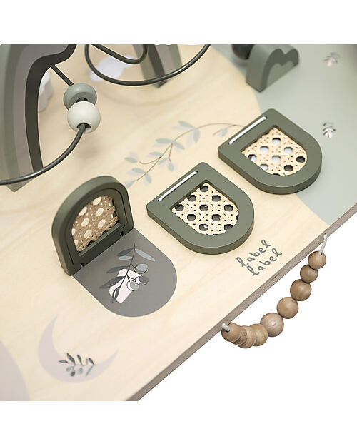 Label Label Tavolo Multiattività in Legno FSC - Oliva - 2+ anni Incastri in Legno