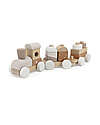 Label Label Trenino Giocattolo in Legno FSC - Beige - 18+ m Macchine e Trenini  in Legno
