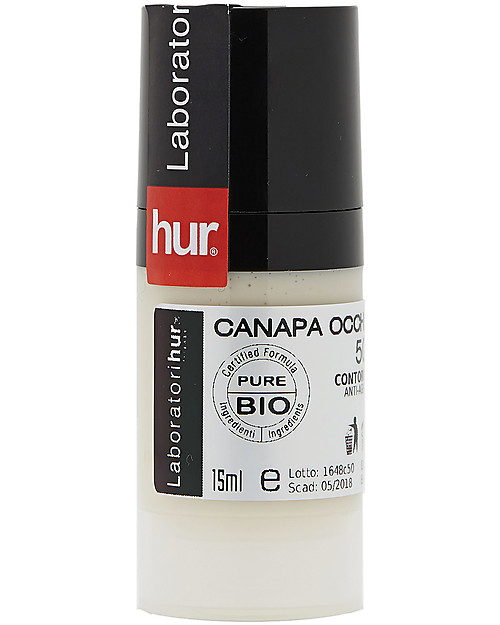 Laboratori Hur Canapa Occhi - Contorno Occhi Drenante - con Olio di Cannabis Sativa - 15 ml - 100% Made in Italy Creme Viso