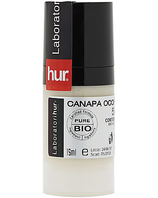 Laboratori Hur Canapa Occhi - Contorno Occhi Drenante - con Olio di Cannabis Sativa - 15 ml - 100% Made in Italy Viso