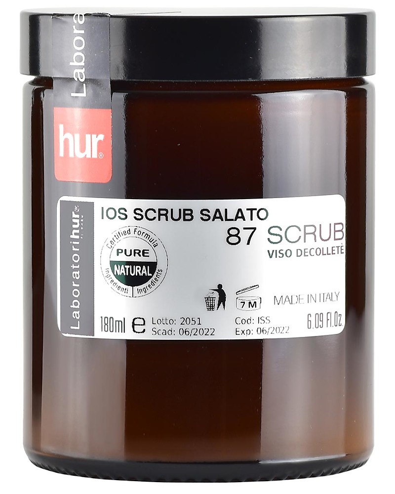 Laboratori Hur Ios Scrub Salato Per Pelli Disidratate E Atoniche Con Burro Di Mango 100 Ml 100 Made In Italy Unisex Bambini