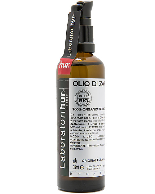 Laboratori Hur Olio di Zafferano - Effetto Rilassante - 75 ml - 100% Made in Italy Creme e Olii