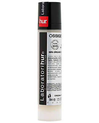 Laboratori Hur Ossigeno 40 - Crema Viso Rigenerante Tonificante - con Alghe Sedano e Centella - 50 ml - 100% Made in Italy Creme Viso