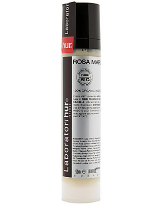 Laboratori Hur Rosa Marocco - Crema effetto Repaire - con Fiori freschi di Rosa e Olio di Camelia - 50 ml - 100% mde in Italy Viso