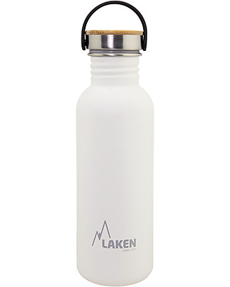 Laken Bottiglia in Acciaio Inox 100%, 750 ml - Bianco Borracce Metallo