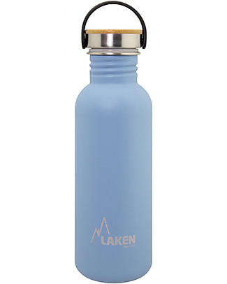 Laken Bottiglia in Acciaio Inox 100%, 750 ml - Celeste Borracce Metallo