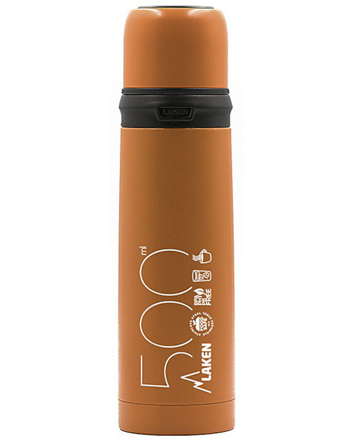 Laken Thermos Per Liquidi in Acciaio Inox, 500 ml - Arancio unisex