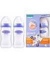Lansinoh Confezione da 2 Biberon - Tettarella Natural Wave - 240 ml - Dalla Nascita - Senza BPA e BPS Biberon_