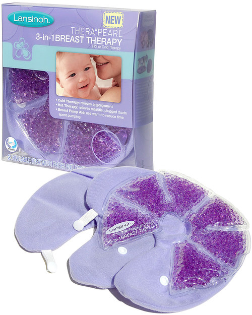 Lansinoh Set TheraPearl 3-in-1 - Trattamento Caldo/Freddo - Cuscinetti Anatomici Prodotti per la Cura del Seno