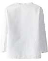Laranjinha Blusa a Righe Maniche Lunghe - Bianco - 100% Cotone Bluse
