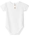 Laranjinha Body a Maniche Corte - Bianco - Cotone Elasticizzato Body Manica Corta