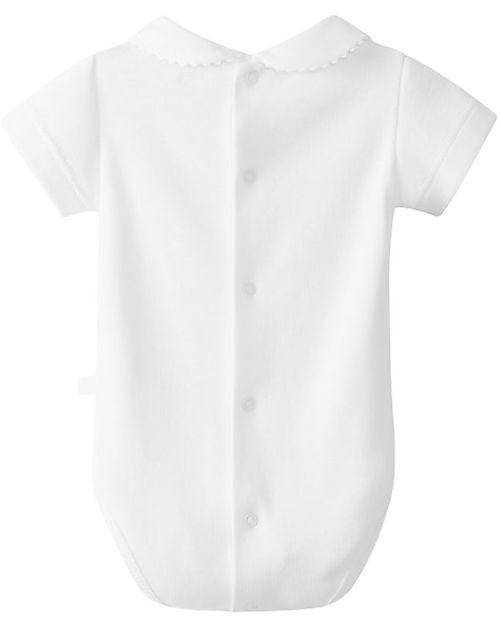 Laranjinha Body Manica Corta - Bianco - 100% Cotone Anallergico Body Manica Corta