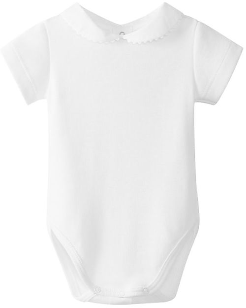 Laranjinha Body Manica Corta - Bianco - 100% Cotone Anallergico Body Manica Corta