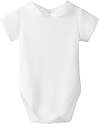 Laranjinha Body Manica Corta - Bianco - 100% Cotone Anallergico Body Manica Corta