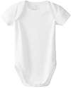 Laranjinha Body Manica Corta - Bianco - 100% Cotone Antibatterico Body Manica Corta