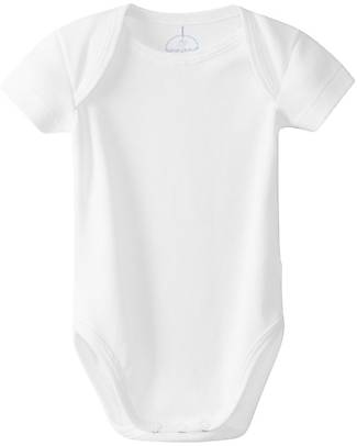Laranjinha Body Manica Corta - Bianco - 100% Cotone Antibatterico Body Manica Corta