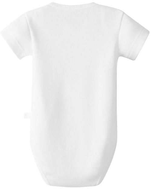 Laranjinha Body Manica Corta - Bianco - 100% Cotone Antibatterico Body Manica Corta