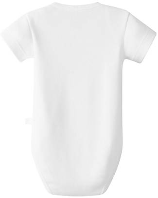 Laranjinha Body Manica Corta - Bianco - 100% Cotone Antibatterico Body Manica Corta