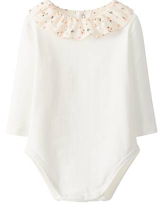 Laranjinha Body Manica Lunga - Panna Salmone - Morbido Cotone Body Manica Lunga