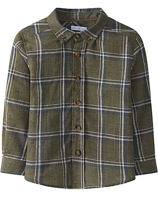 Laranjinha Camicia Maniche Lunghe - Khaki - Morbido Cotone Camicie_
