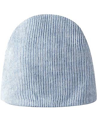 Laranjinha Cappellino Neonato - Blu Indigo - 100% Cotone Antibatterico Cappelli Neonato