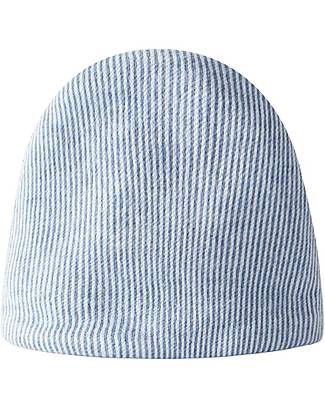 Laranjinha Cappellino Neonato - Blu Indigo - 100% Cotone Antibatterico Cappelli Neonato