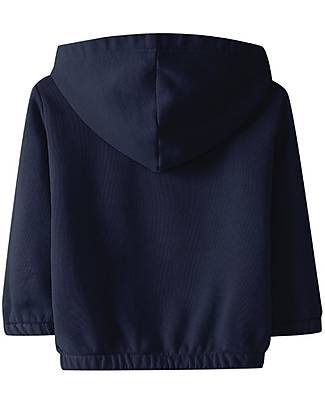Laranjinha Cardigan Felpato con Cappuccio - Navy - 100% Cotone Cardigan