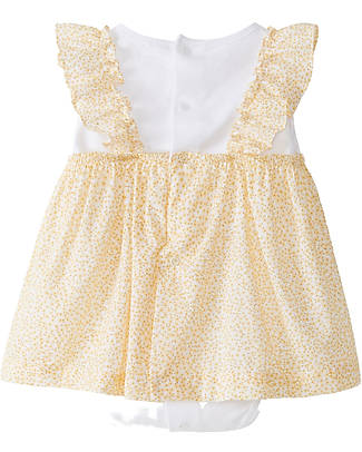 Laranjinha Completo Body + Abito Vintage - Giallo - 100% Cotone Completi e Set