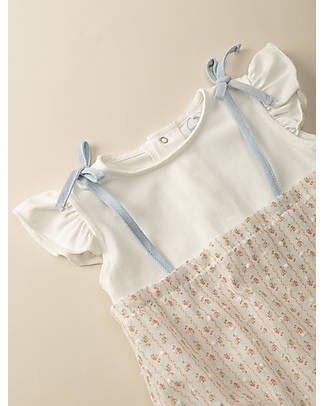 Laranjinha Completo T-Shirt + Salopette - Salmone - 100% Cotone Completi e Set