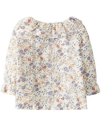 Laranjinha Maglia Blusa - Multicolor - 100% Cotone - Colletto con Balze Bluse