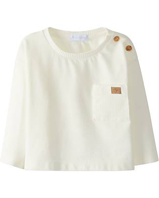Laranjinha Maglia Maniche Lunghe - Panna - 100% Cotone Maglie Manica Lunga