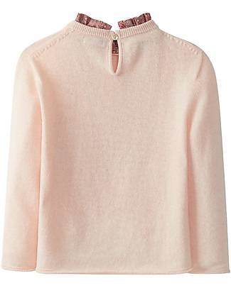 Laranjinha Maglione Lana Maniche Lunghe - Rosa - Colletto a Contrasto Maglioni
