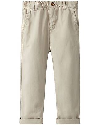 Laranjinha OUTLET - Pantaloni Lunghi con Tasche - Sabbia - 100% Cotone - Pezzo di Showroom Pantaloni Lunghi