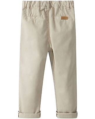 Laranjinha OUTLET - Pantaloni Lunghi con Tasche - Sabbia - 100% Cotone - Pezzo di Showroom Pantaloni Lunghi