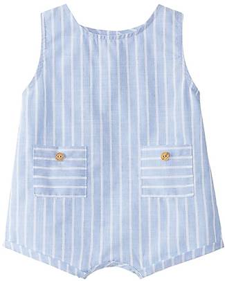 Laranjinha Pagliaccetto a Righe - Blu/Bianco - 100% Cotone Salopette