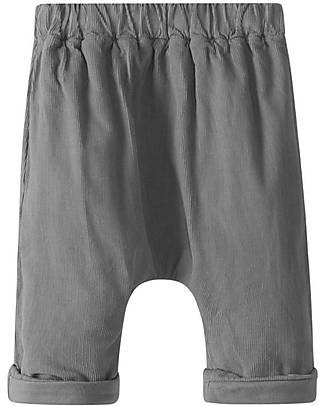 Laranjinha Pantaloni Lunghi - Antracite - 100% Cotone - Perfetti con il Pannolino! Pantaloni Lunghi