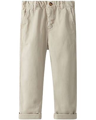 Laranjinha Pantaloni Lunghi con Tasche - Sabbia - 100% Cotone Pantaloni Lunghi