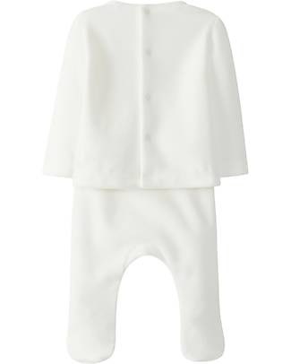 Laranjinha Set 2 Pezzi Nascita Maglia e Pantalone con Piedini - Rosa - Cotone Antibatterico Completi e Set