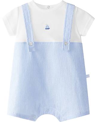 Frugi Salopette Con Toppe Imbottite, Balene - 100% Cotone Bio unisex ( bambini)