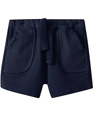 Laranjinha Shorts con Elastico in Vita e Coulisse - Navy - 100% Cotone Pantaloni Corti