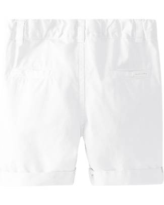 Laranjinha Shorts con Risvolti - Bianco - 100% Cotone Pantaloni Corti